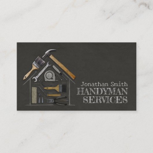 Diensten voor thuisverbetering en reparatie visitekaartje (Voorkant)