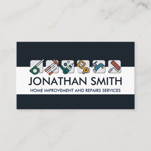 Diensten voor thuisverbetering en reparatie visitekaartje (Voorkant)