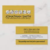 Diensten voor thuisverbetering en reparatie visitekaartje (Voorkant / Achterkant)