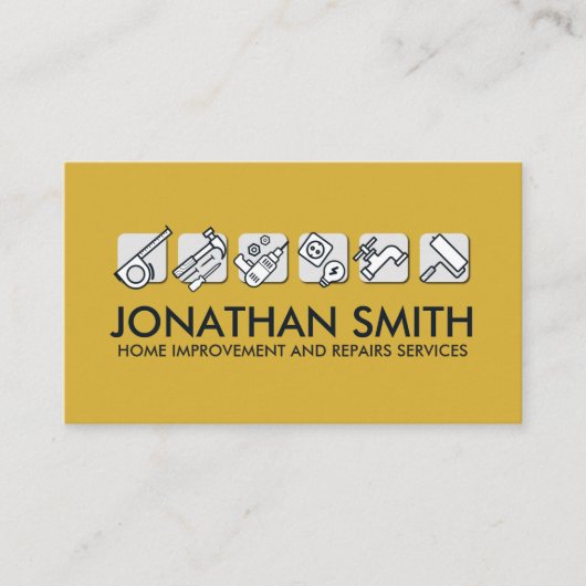 Diensten voor thuisverbetering en reparatie visitekaartje (Voorkant)