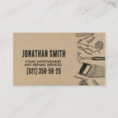 Diensten voor thuisverbetering en reparatie visitekaartje (Voorkant)