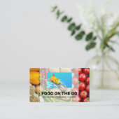 Diensten voor voedselverstrekking | Vrachtwagen |  Visitekaartje (Staand voorkant)