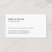 Diensten voor voedselverstrekking | Vrachtwagen |  Visitekaartje (Achterkant)