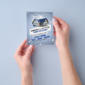 Diensten voor waterspatreiniging in huis flyer (Hand)