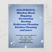 Diensten voor waterspatreiniging in huis flyer (Achterkant)