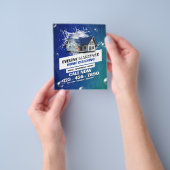 Diensten voor waterspatreiniging in huis flyer (Hand)