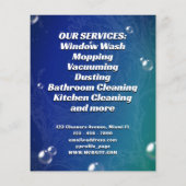 Diensten voor waterspatreiniging in huis flyer (Achterkant)