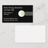 Diensten voor zonne-energieproducten Visitekaartje (Voorkant / Achterkant)