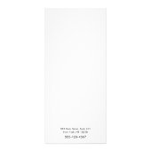 Dienstlijst Rack Card Reclamekaart (Achterkant)
