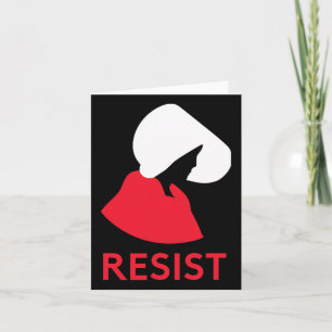 dienstmaagd verzet zich tegen feministisch protest kaart