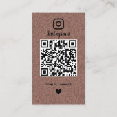 Dienstmeid | Terracotta QR Code Visitekaartje (Achterkant)