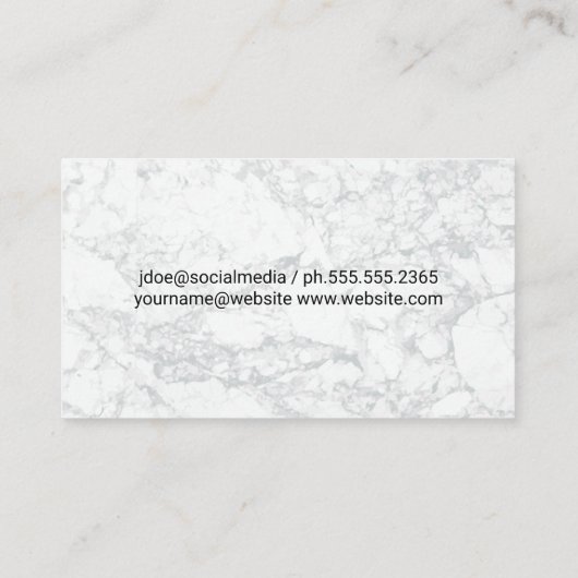 dienstmeisje Cartoon | Huisdiensten Visitekaartje (Achterkant)