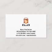 dienstmeisje | Huisdiensten | Schonere Logo Visitekaartje (Achterkant)