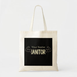 Dienstmeisje of conciërge ontwerp faciliteit manag tote bag