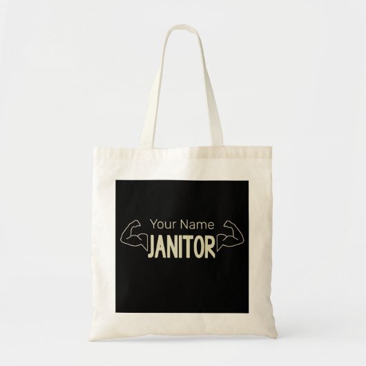 Dienstmeisje of conciërge ontwerp faciliteit manag tote bag (Voorkant)