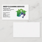 dienstmeisje | Reinigingsdienst Logo Visitekaartje (Voorkant / Achterkant)