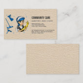 dienstmeisje | Schoonmaakdiensten Visitekaartje (Voorkant / Achterkant)