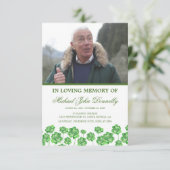 Dienstorder Klaver Funeralprogramma Kaart (Staand voorkant)