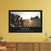 Dienstrecht: Inspirerend prijsopgave 1 Canvas Afdruk (Insitu (Woonkamer))