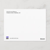 dienstregeling West-Somerset Briefkaart (Achterkant)