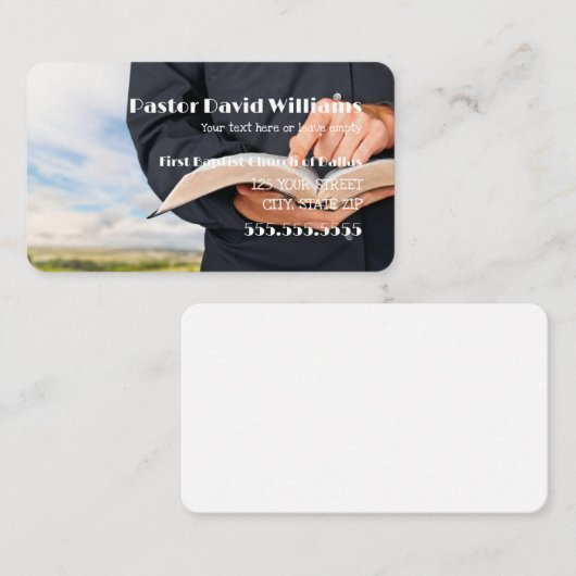 dienstreis visitekaartje (Voorkant / Achterkant)