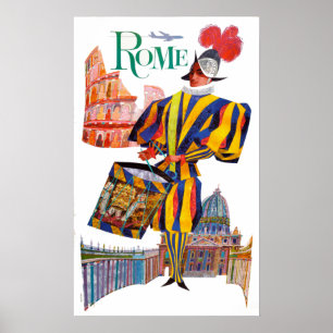  Dienstreis Zwitserse garde Rome Poster