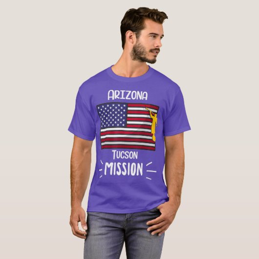 Dienstreizen Arizona Tucson Mormon LDS T-shirt (Voorkant volledig)