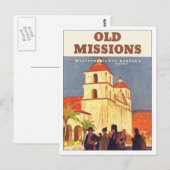  dienstreizen Santa Barbara Briefkaart (Voorkant / Achterkant)