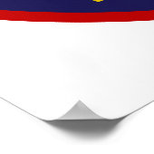  dienstteken Kaiser Frazer rood/blauw Poster (Hoek)