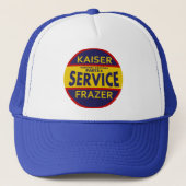 dienstteken Kaiser Frazer rood/blauw Trucker Pet (Voorkant)