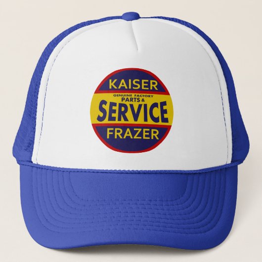  dienstteken Kaiser Frazer rood/blauw Trucker Pet (Voorkant)