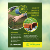 Dienstverlening voor Tuin en Landschap Raamsticker (Vel 3)