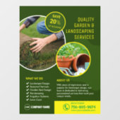 Dienstverlening voor Tuin en Landschap Raamsticker (Vel)