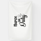 Dienstverzekering zestiende zuren spandoek (Verticaal)