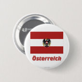 Dienstvlagge mit deutschem Namen Ronde Button 5,7 Cm (Voorkant /achterkant)