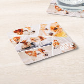 Dient Moderne Eenvoudige Aangepast 6 Afbeeldingen  Kartonnen Onderzetters (Schuin)