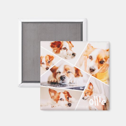 Dient Moderne Eenvoudige Aangepast 6 Afbeeldingen  Magneet (Voorkant / Achterkant)