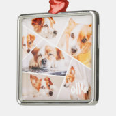 Dient Moderne Eenvoudige Aangepast 6 Afbeeldingen  Metalen Ornament (Links)