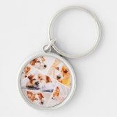 Dient Moderne Eenvoudige Aangepast 6 Afbeeldingen  Sleutelhanger (Voorkant)