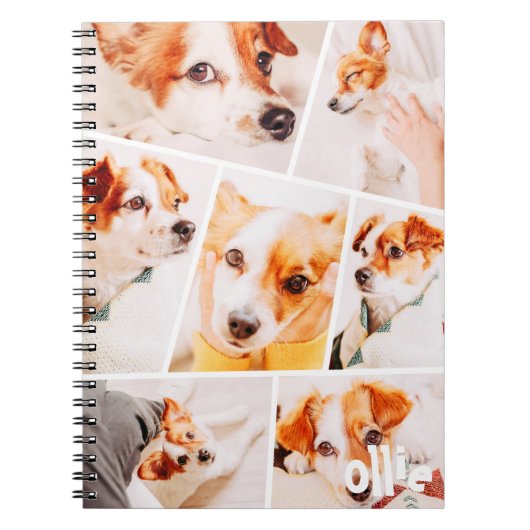 Dient Moderne Eenvoudige Aangepast 7 Afbeeldingen  Notitieboek (Voorkant)