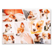 Dient Moderne Eenvoudige Aangepast 9 Foto's Collag Foto Afdruk (Voorkant)