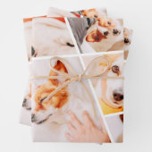 Dient Moderne Eenvoudige Aangepast 9 Foto's Collag Inpakpapier Vel (In situ)