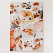 Dient Moderne Eenvoudige Aangepast 9 Foto's Collag Legpuzzel (Verticaal)