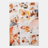 Dient Moderne Eenvoudige Aangepast 9 Foto's Collag Theedoek (Verticaal)