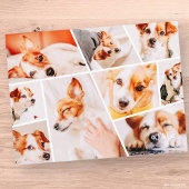 Dient Moderne Eenvoudige Aangepaste 9 Afbeeldingen Aankondigingskaart