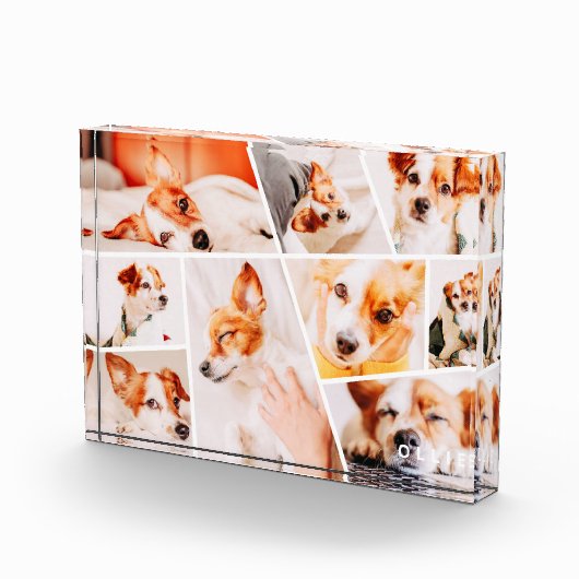 Dient Moderne Eenvoudige Aangepaste 9 Afbeeldingen Fotoblokken (Rechts)