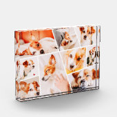 Dient Moderne Eenvoudige Aangepaste 9 Afbeeldingen Fotoblokken (Links)