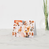 Dient Moderne Eenvoudige Aangepaste 9 Afbeeldingen Notitiekaartje (Voorkant)