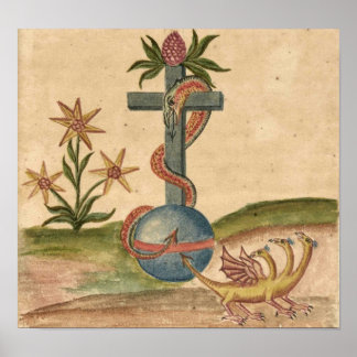 Dient voor Cross Orb van Clavis Artis Manuscript Poster