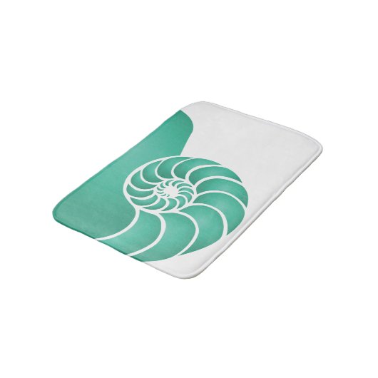 Diep Aqua Nautilus Nautical Seaside Badmat (Gekanteld)